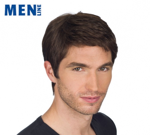 MH-FILA | Synthetic Hair Man Wig with Cinema Lace