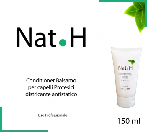 Conditioner NAT.H districante antistatico per capelli protesici veri naturali