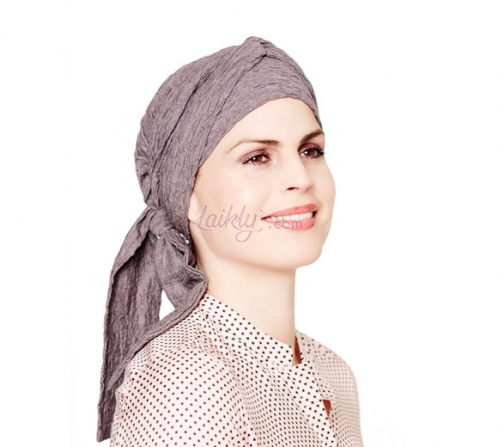 Cotton crepe long bands turban cod. E-8049