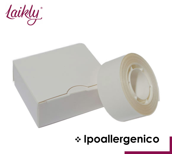 Tape biadesivo bianco per toupet protesi