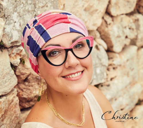 Women's chemo turban | Christine Amia 1522-0817 | Linen