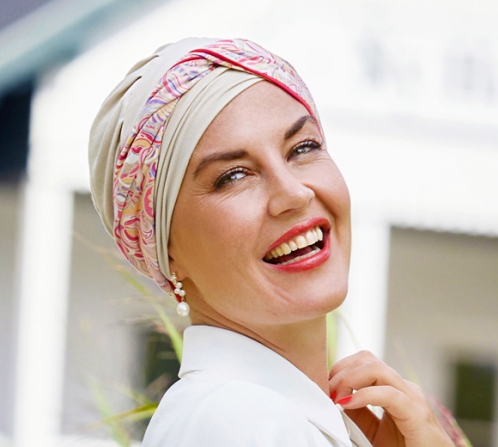 Women's Chemo Turban Christine Shakti 1520-0916 Bamboo