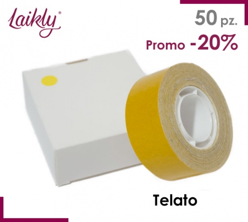 50 PEZZI - Biadesivo Telato L258G | Sconto 20%