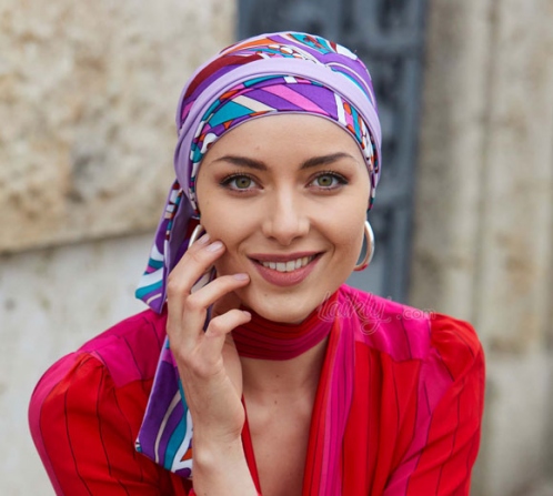 Modaworld Turbante Donna Cappello Pieghe Chemioterapia Fascia