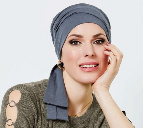 Turbante con code corte cod. E-8072