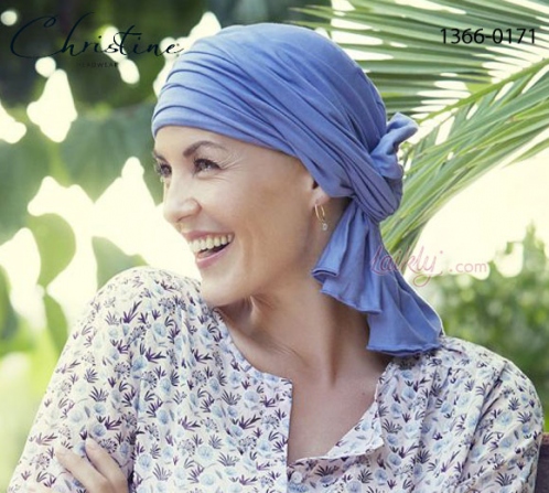 Christine headwear Turbante Sapphire TerrazzoHeadwear da Donna Copricapo chemioterapia 